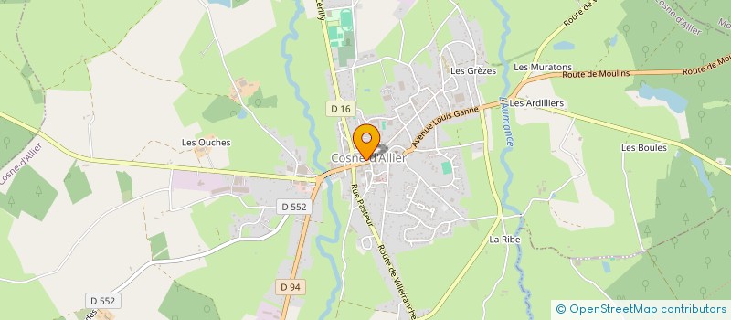 localisation de l'entreprise MADAME CINDY FAULCONNIER à COSNE-D'ALLIER