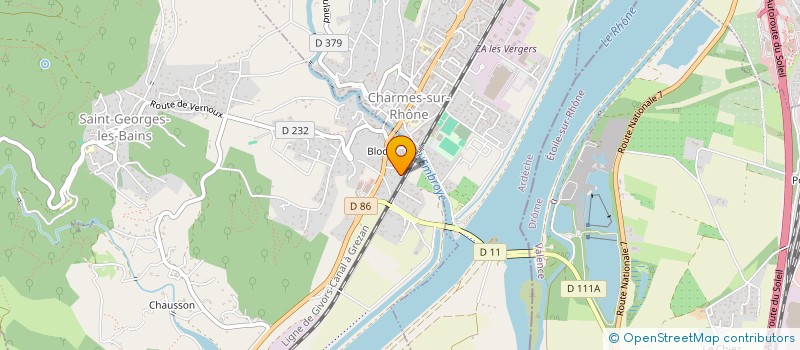 localisation de l'entreprise MADAME CINDY FERLIN  CHARMES-SUR-RHONE