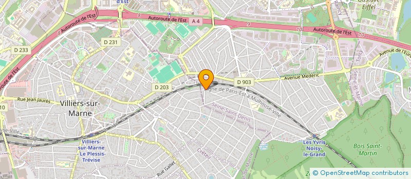 localisation de l'entreprise MADAME CINDY FERREIRA  NOISY-LE-GRAND