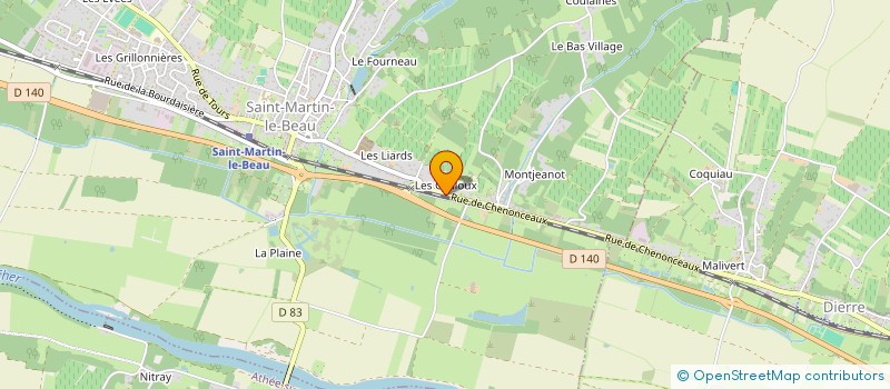 localisation de l'entreprise MADAME CINDY FERREIRA  SAINT-MARTIN-LE-BEAU