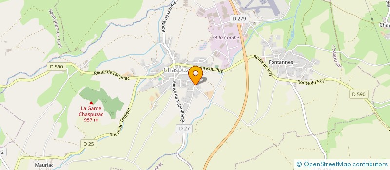 localisation de l'entreprise MADAME CINDY FERRET à CHASPUZAC