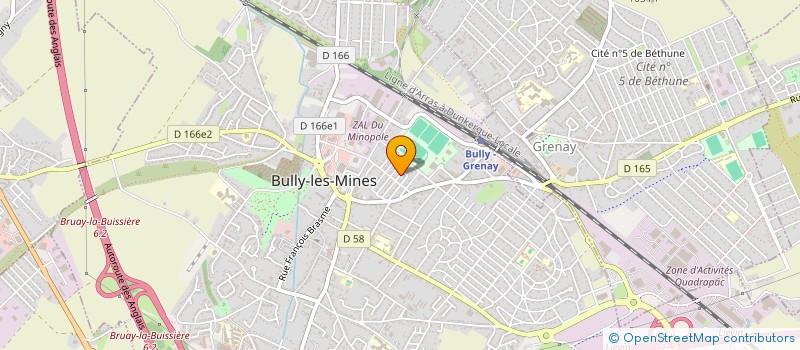 localisation de l'entreprise MADAME CINDY FORCHER  BULLY-LES-MINES