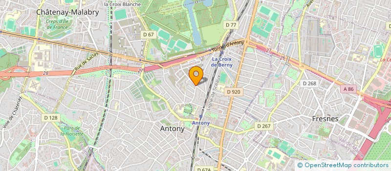 localisation de l'entreprise MADAME CINDY FORTE à ANTONY