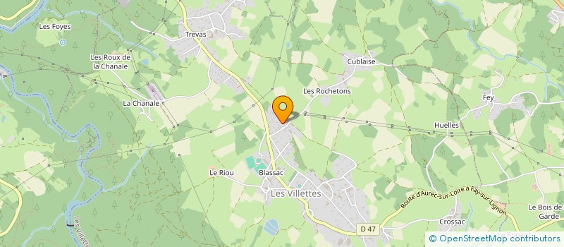 localisation de l'entreprise MADAME CINDY FOURNIER  LES VILLETTES