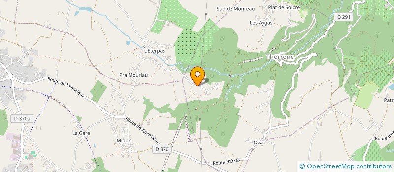 localisation de l'entreprise MADAME CINDY GAGNAIRE  THORRENC