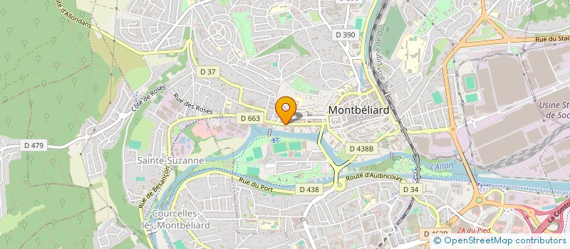 localisation de l'entreprise MADAME CINDY GALLAND à MONTBELIARD