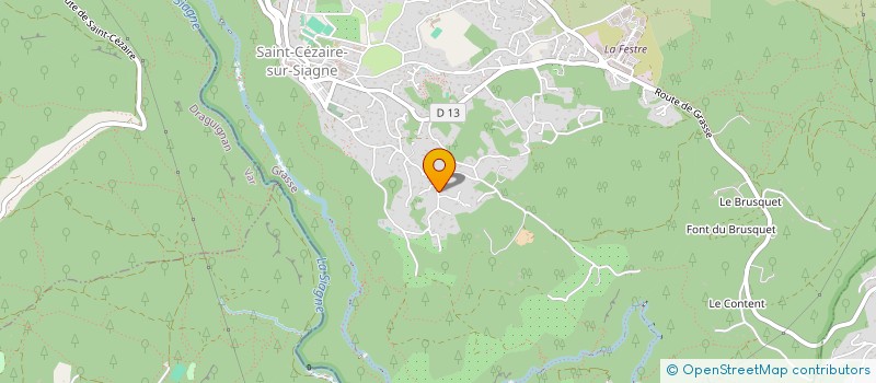 localisation de l'entreprise MADAME CINDY GARCIA à SAINT-CEZAIRE-SUR-SIAGNE