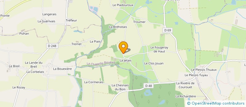 localisation de l'entreprise MADAME CINDY GARIN  LA CHAPELLE-BOUEXIC