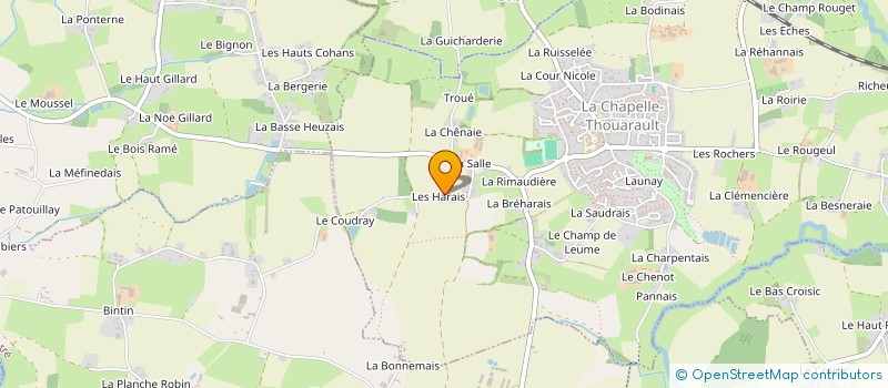 localisation de l'entreprise MADAME CINDY GARRIGUE à LA CHAPELLE-THOUARAULT