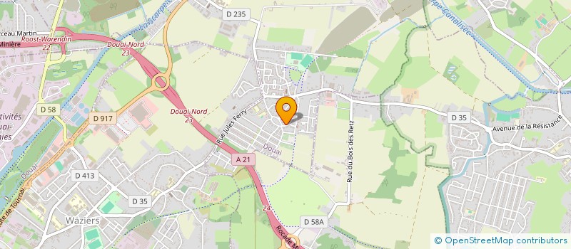 localisation de l'entreprise MADAME CINDY GELEZ à DOUAI