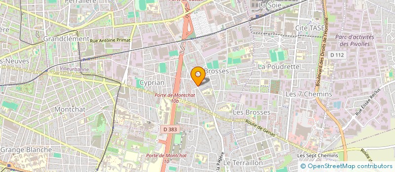 localisation de l'entreprise MADAME CINDY GIMENEZ  VILLEURBANNE