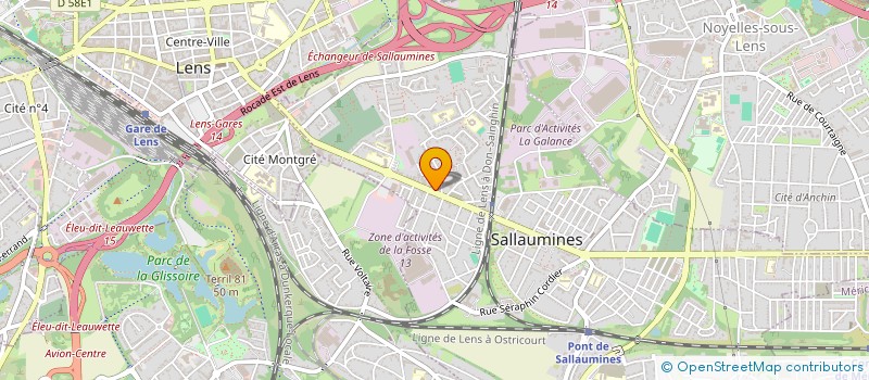 localisation de l'entreprise MADAME CINDY GLOWACZ  SALLAUMINES