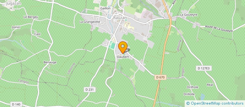 localisation de l'entreprise MADAME CINDY GODARD  RAUZAN