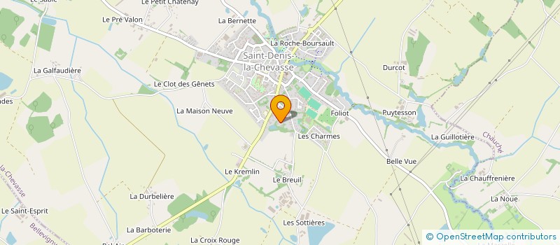 localisation de l'entreprise MADAME CINDY GODET  SAINT-DENIS-LA-CHEVASSE