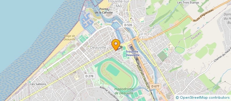 localisation de l'entreprise MADAME CINDY GONCALVES RODRIGUES  DEAUVILLE