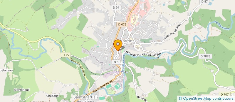 localisation de l'entreprise MADAME CINDY GOSSERT à NONTRON
