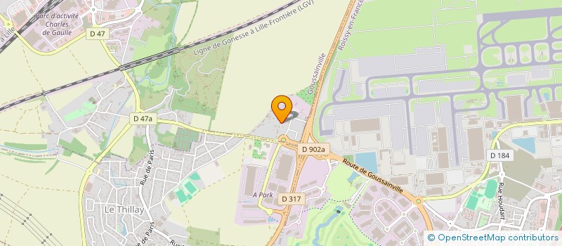 localisation de l'entreprise MADAME CINDY GROSS  GOUSSAINVILLE