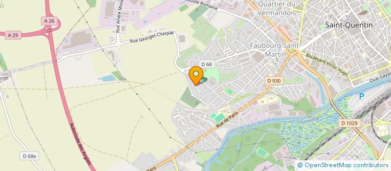 localisation de l'entreprise MADAME CINDY GUEGAIN à SAINT-QUENTIN