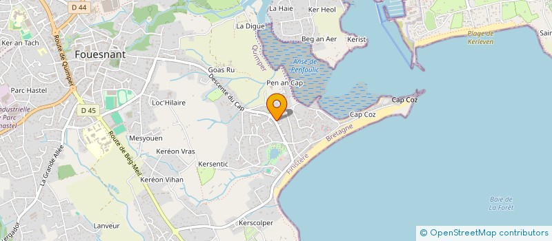localisation de l'entreprise MADAME CINDY GUICHAOUA à FOUESNANT