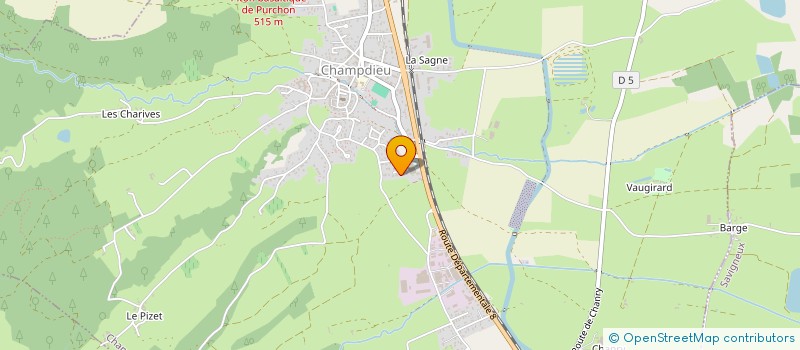 localisation de l'entreprise MADAME CINDY GUILLAUMOND  CHAMPDIEU