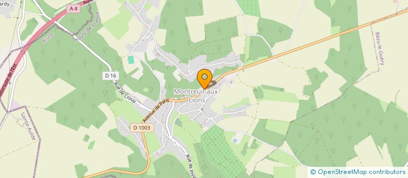 localisation de l'entreprise MADAME CINDY GUWY  MONTREUIL-AUX-LIONS