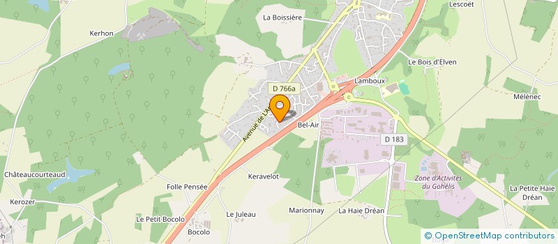 localisation de l'entreprise MADAME CINDY HAIB  ELVEN