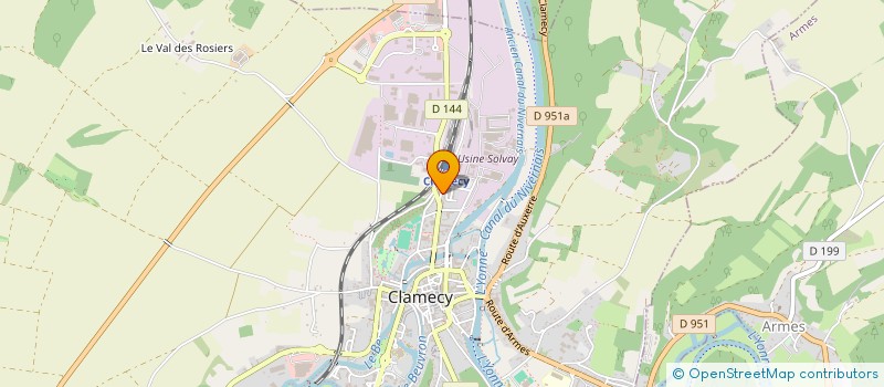 localisation de l'entreprise MADAME CINDY HAMOUDA  CLAMECY