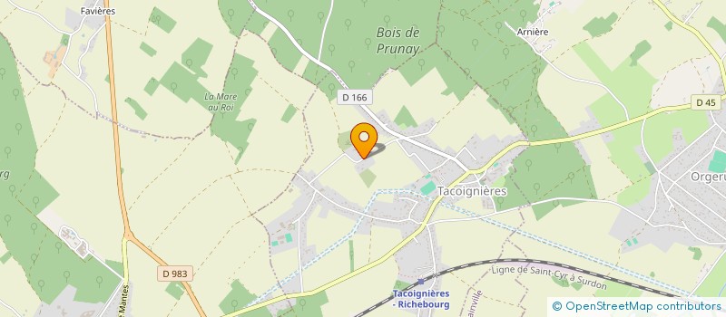 localisation de l'entreprise MADAME CINDY HOCHWELCKER  TACOIGNIERES