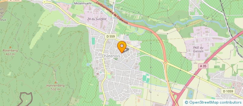 localisation de l'entreprise MADAME CINDY HOFFER  CHATENOIS