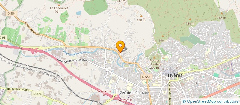 localisation de l'entreprise MADAME CINDY HUDELILLE à HYERES