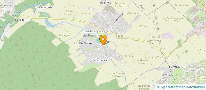 localisation de l'entreprise MADAME CINDY HUE  SAINT-SULPICE-DE-POMMERAY