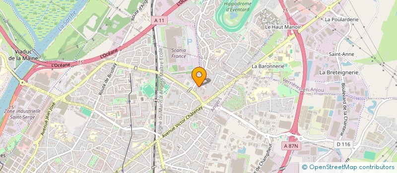 localisation de l'entreprise MADAME CINDY HURTAUD à ANGERS