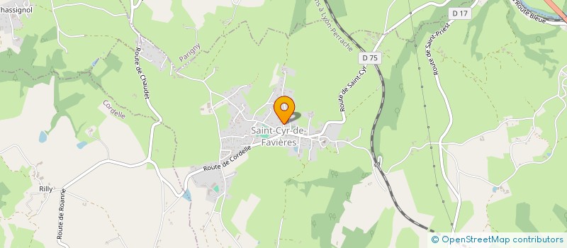 localisation de l'entreprise MADAME CINDY JACQUET  SAINT-CYR-DE-FAVIERES