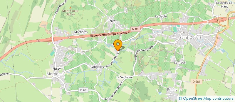 localisation de l'entreprise MADAME CINDY JACQUET  MOROGES