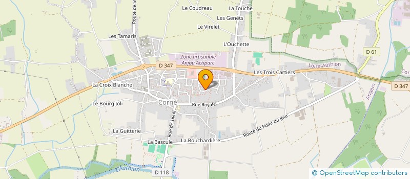 localisation de l'entreprise MADAME CINDY JAMIER  LOIRE-AUTHION