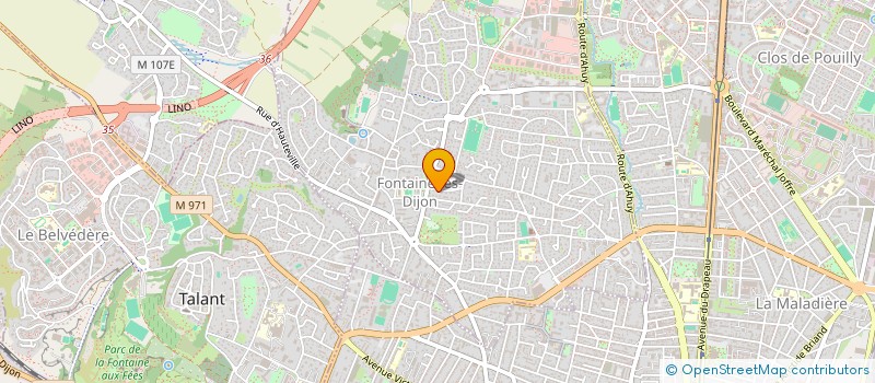 localisation de l'entreprise MADAME CINDY JANKOWSKA  FONTAINE-LES-DIJON