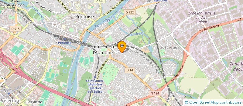 localisation de l'entreprise MADAME CINDY JEREMIE à SAINT-OUEN-L'AUMONE