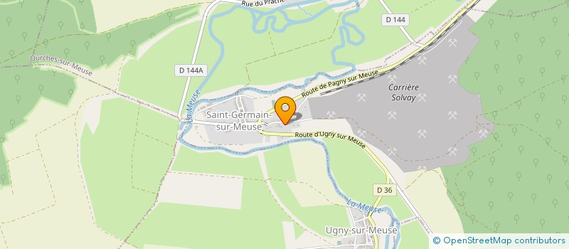 localisation de l'entreprise MADAME CINDY JEREMUS à SAINT-GERMAIN-SUR-MEUSE