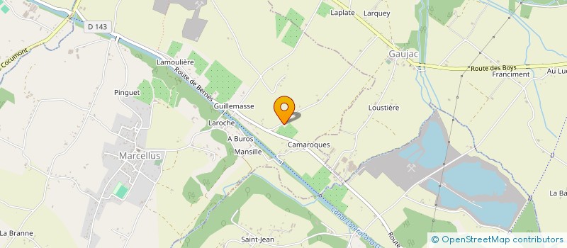 localisation de l'entreprise MADAME CINDY JOUCLA  MARCELLUS