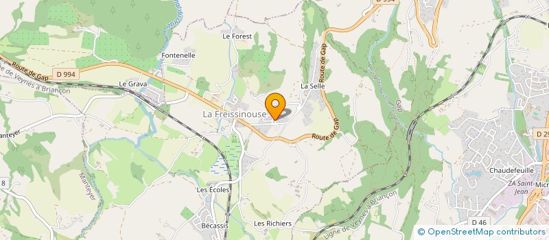 localisation de l'entreprise MADAME CINDY JOUGLARD  LA FREISSINOUSE