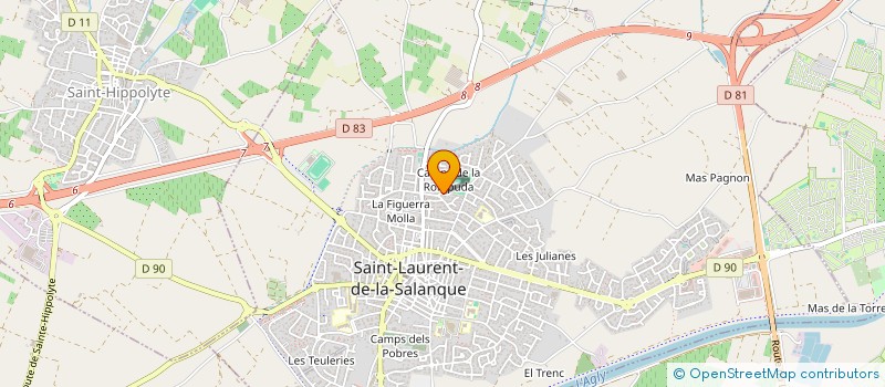 localisation de l'entreprise MADAME CINDY LAGACHE  SAINT-LAURENT-DE-LA-SALANQUE