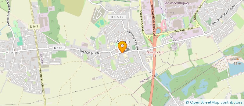 localisation de l'entreprise MADAME CINDY LAMAIRE  DOUVRIN