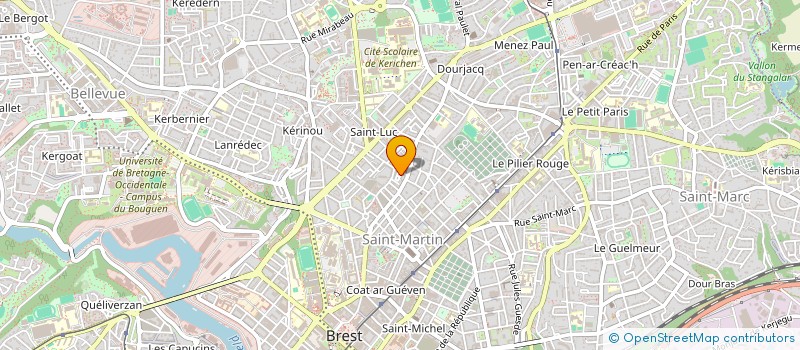 localisation de l'entreprise MADAME CINDY LANDREIN à BREST