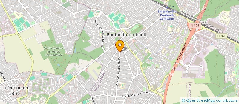 localisation de l'entreprise MADAME CINDY LANGLOIS à PONTAULT-COMBAULT