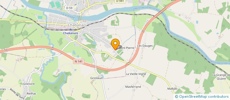 localisation de l'entreprise MADAME CINDY LARRIGNON  CHABANAIS