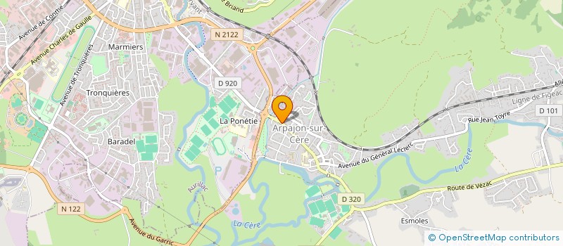 localisation de l'entreprise MADAME CINDY LARROQUE à ARPAJON-SUR-CERE