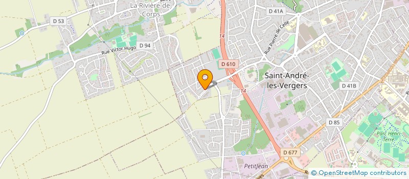 localisation de l'entreprise MADAME CINDY LAUMAIN  SAINT-ANDRE-LES-VERGERS