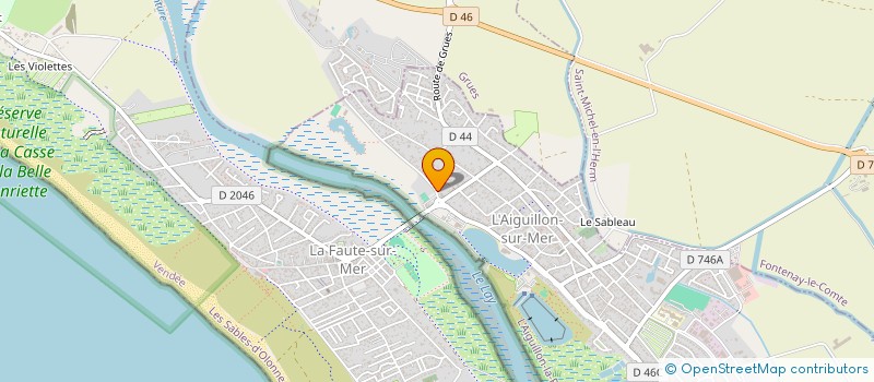 localisation de l'entreprise MADAME CINDY LE CARROUR  L'AIGUILLON-LA-PRESQU'ILE