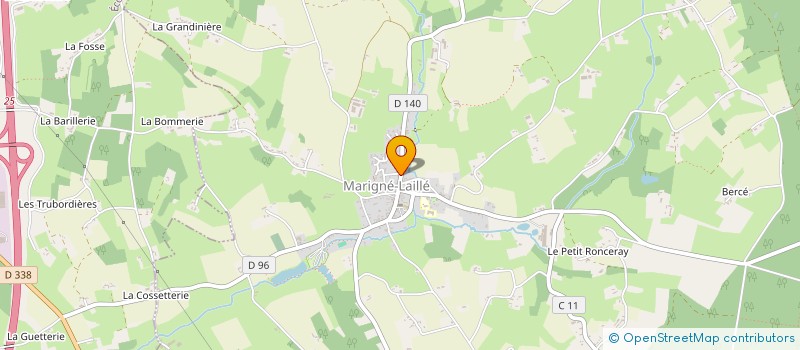 localisation de l'entreprise MADAME CINDY LE GUILLOUX  MARIGNE-LAILLE