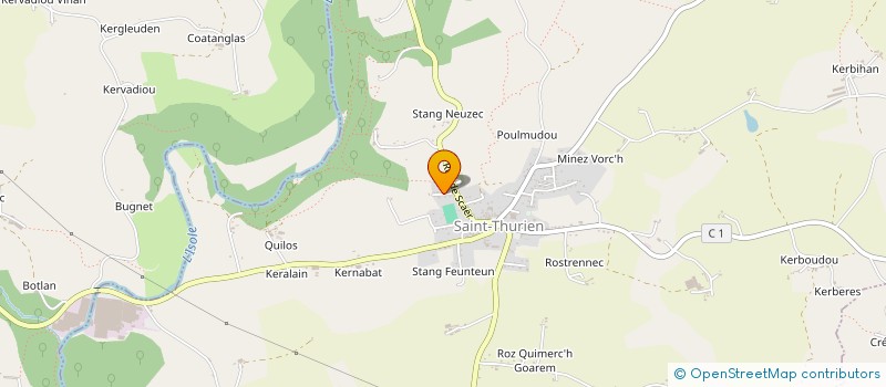 localisation de l'entreprise MADAME CINDY LE ROUX  QUIMPER